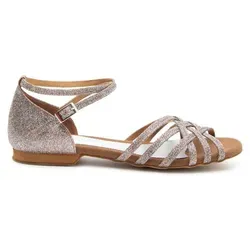 Dancing Queens Joy Tanzschuhe - Flache Wildledersohle - Größe 38 - Die Joy Tanzschuhe aus weicher Mikrofaser bieten Komfort und Bewegungsfreiheit. Ideal für verschiedene Tanzstile, ermöglichen sie schnelle, präzise Bewegungen und bringen Glanz auf die Tanzfläche. Perfekt für Anfänger:innen und Fortgeschrittene.