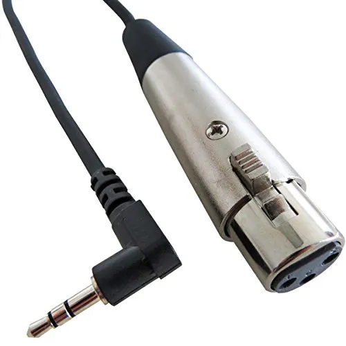 keepdrum MC-025XJ Audiokabel 0,3m XLR-Female - 3,5mm Miniklinke für Kameras