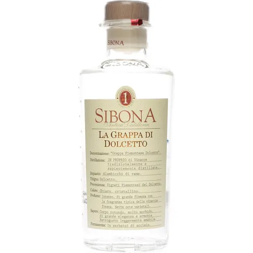 Sibona Grappa di Dolcetto 0,5 Liter 40 % Vol.