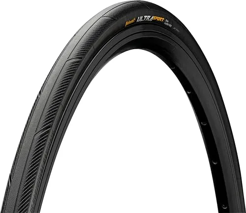Continental Ultra Sport III Fahrradreifen, faltbar, PureGrip, 700 x 25, Schwarz
