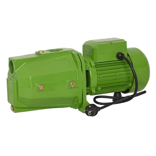 CHM GmbH Gartenpumpe 1500 Watt - Selbstansaugende Jet-Pumpe mit 6000 L/h - Wasserpumpen mit 1,5 KW Leistung, max. Förderhöhe 61 Meter und selbstansaugend bis 9m. Ideal für effiziente Gartenbewässerung und hohe Druckanforderungen.