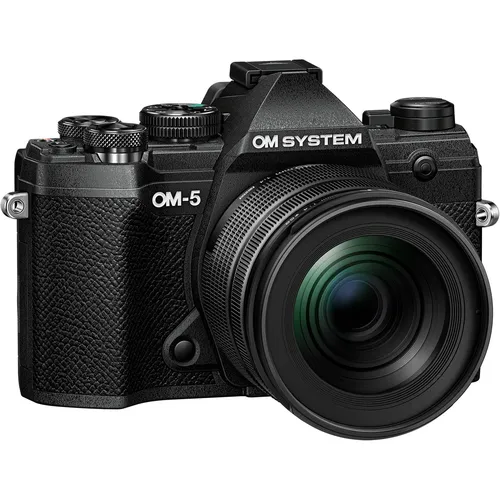 OM SYSTEM OM-5 Systemkamera mit M.Zuiko 12-45mm PRO Objektiv – 20 MP, 4K-Video und IP-53 Wetterschutz für beeindruckende Aufnahmen bei jedem Wetter - 