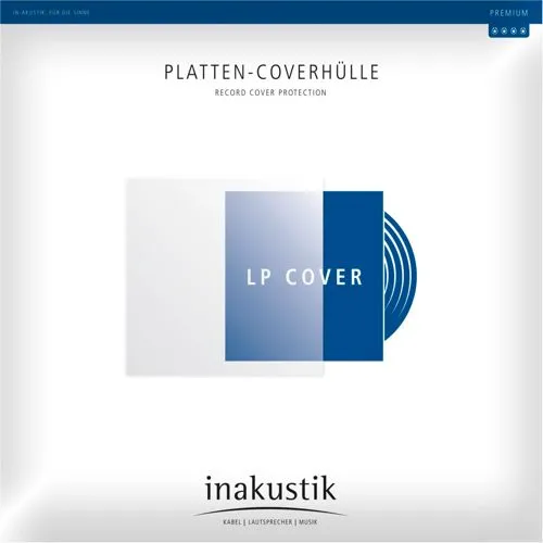inakustik Premium Platten-Coverhüllen - Internationale Musik | Schützen das Original-Plattencover vor Schmutz und Kratzern – 50er Set aus strapazierfähigem Polypropylen für optimalen Schutz und Werterhalt Ihrer Schallplatten.