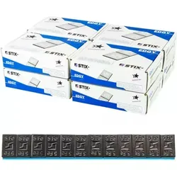 Streifen STIX Klebegewichte 60G (12x5G), Stahl, verzinkt, schwarz 400