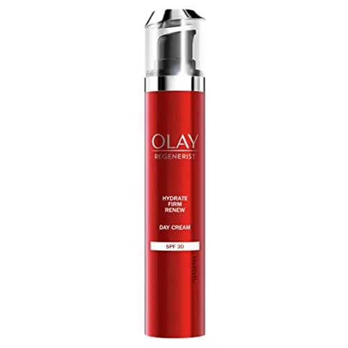 Olay Regenerist Tagescreme (50 g) mit Amino-Peptiden und Vitamin B3, Gesichtscreme Damen, Anti Aging, Pflege für alle Hauttypen für Frauen, strafft die Haut sichtbar, mit LSF 30