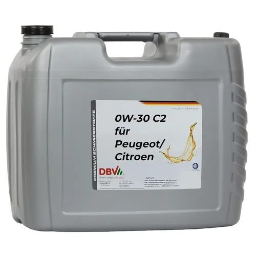 0W/30 C2 Motoröl für Peugeot/Citroen 20-Liter