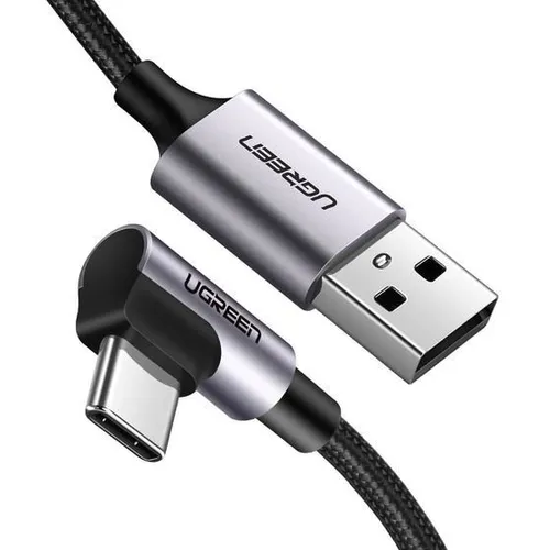 UGREEN USB C Kabel Winkel - 90 Grad USB Typ C Ladekabel, Schnellladung bis 18W, kompatibel mit Galaxy S22, S21, S20 und mehr