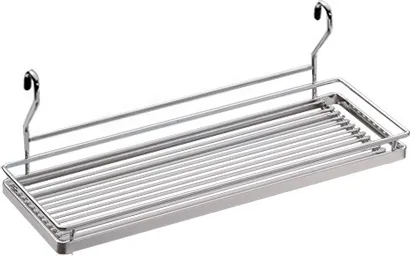 LINERO K 16 Mehrzweckablage chrom poliert Höhe 150 mm für Relingsystem