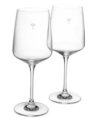 JOOP! Gläserset - Weißwein Single Cornflower 2tlg. Transparent Klar - Elegantes 2-teiliges Gläserset für Weißwein, ideal für besondere Anlässe. Die stilvollen Gläser kombinieren modernes Design mit hochwertiger Verarbeitung.
