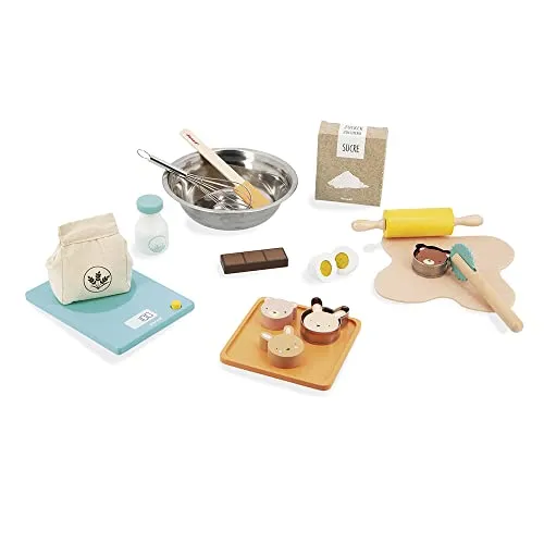 Meine Backstube - Back-Set für Kinder - Sonstige Spielwaren, 19-teiliges Set mit Ausstechformen und Zubehör, ideal für kleine Konditoren zur Förderung der Kreativität.