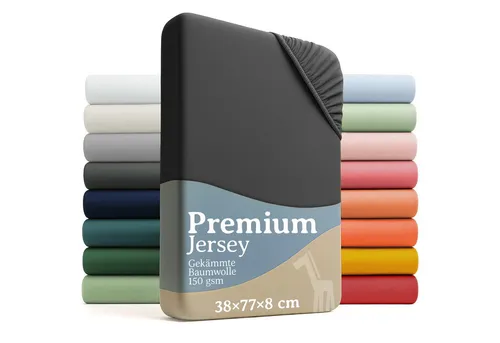 Laleni Spannbettlaken Premium für Beistellbett - Atmungsaktives Spannbetttuch, Gummizug: rundum, (2 Stück), 100% Baumwolle (150 g/m)