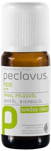 Peclavus PODOcare Nagel Pflegeöl 10 ml - Öle für Nagelhaut – Intensiv pflegendes Nagelöl mit Bio-Nachtkerzenöl und Vitamin E für seidigen Glanz und gesundes Nagelwachstum. NATRUE-zertifizierte Naturkosmetik, vegan und antimykotisch.