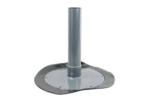 FLECK Dachdurchführung Flachdachablauf mit Flansch aus Bitumen mit Sieb DN 70, Bitumen, Ø 7 cm