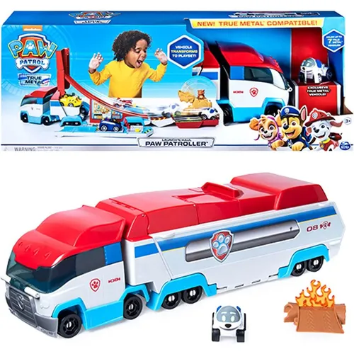 PAW PATROL True Metal Launch'N Haul PAW Patroller mit Robodog