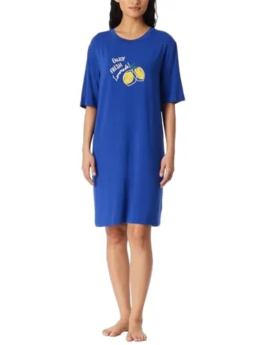 Schiesser Damen Nachthemd Kurzarm aus Modal Jersey - 90 cm - Bequemes Schiesser Damen Nachthemd in 90 cm Länge aus weichem Modal Jersey für hohen Tragekomfort. Ideal für entspannte Nächte und lässige Tage.