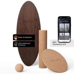 Favvity Balance Board aus Eichenholz – Handgefertigt in Deutschland