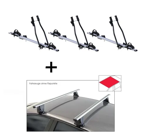 VDP Dachträger für BMW Serie 2 Gran Tourer - Hochwertiger Dachträger mit 3x Fahrradhaltern, ideal für den sicheren Transport von Fahrrädern. Einfache Montage, robustes Aluminium und maximale Zuladung von 50 kg. Perfekt für alle gängigen Fahrradtypen.