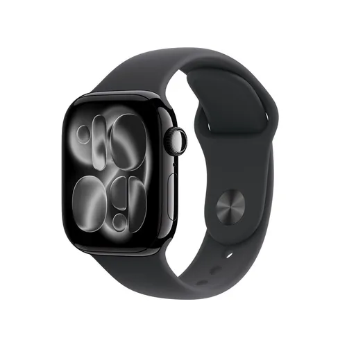 Apple Watch Series 11 5G 42 mm Schwarz mit Sportarmband S/M in schwarz von Apple