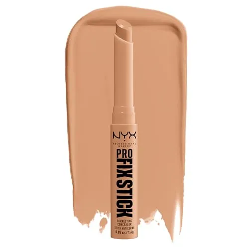 NYX Professional Makeup Korrigierender Concealer, Kaschiert Augenringe, Unreinheiten, dunkle Flecken und Verfärbungen ab, Mit Hyaluron, 12 Stunden Halt, Vegane Formel, Pro Fix Stick, Neutral Tan