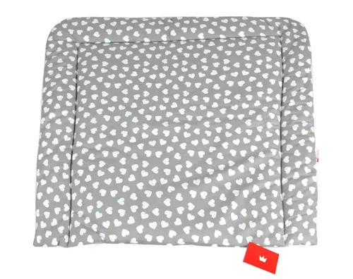 BabyLux Wickelauflage BABYLUX Wickeltischauflage Baby Wickeltisch 50x70 70x70 80x70, 80 x 70 cm 95 - Herzen Grau
