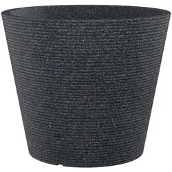Scheurich Coneo Blumentopf für Aussen - Moderne Blumenkübel aus recyceltem Kunststoff mit charakteristischem Rillen-Design, frostfest und UV-beständig – ideal für Garten, Terrasse und Balkon.