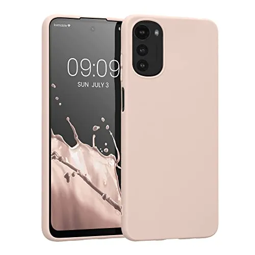 kwmobile Handyhülle für Motorola Moto E32 Hülle - TPU Case - Kabelloses Laden - Schutzhülle Cover in Coconut Swirl