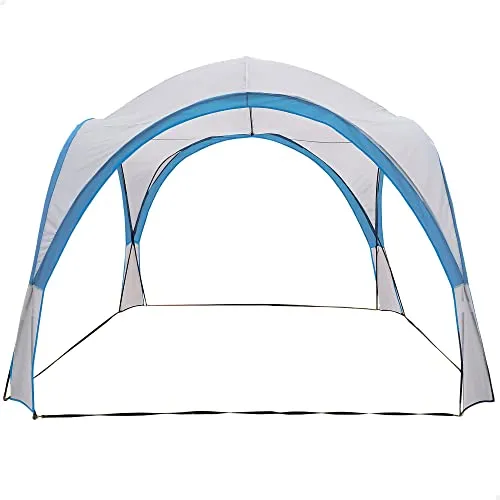 AKTIVE 52895 - Campingzelt blau grau, leicht und einfach zu montieren, Maße 320 x 320 x 260 cm, ideal für Strand und Outdoor-Aktivitäten