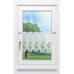 Scheibengardine Plauener Spitze in orange von Plauener Spitze®