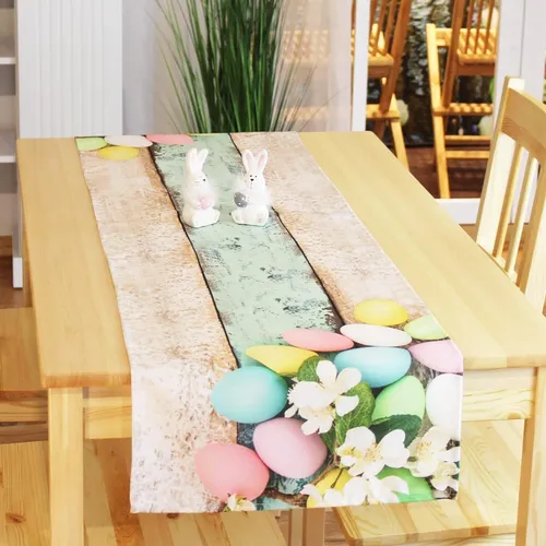 Tischläufer OSTEREIER 40x150 cm tolles Druck-Motiv Eyecatcher Ostern Frühling