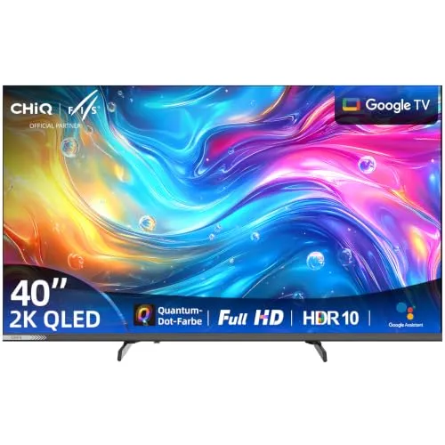 CHiQ 40 Zoll FHD QLED Pro Smart Google TV mit Apple AirPlay