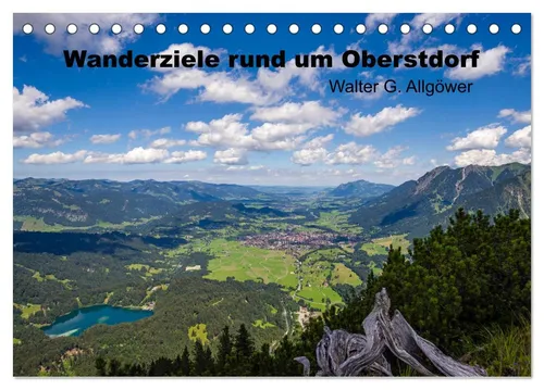 CALVENDO Wandkalender Wanderziele rund um Oberstdorf (Tischkalender 2026 DIN A5 quer), CALVE