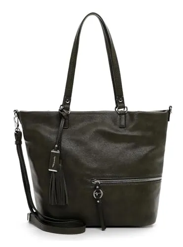 Tamaris Shopper TAS Nele für Damen - Eleganter Shopper in Echtleder-Optik mit abnehmbarem Umhängeriemen und viel Stauraum, ideal für jeden Anlass.