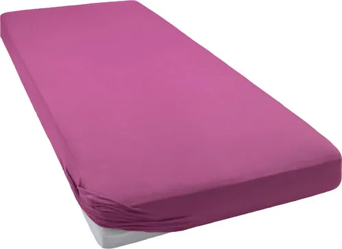 bellana Spannbettlaken Melone in Gr. 70x140, 90x200, 140x200 oder 180x200 cm, Mako-Jersey, Gummizug: rundum, (1 Stück), 100% Baumwolle, Matratzen bis 25cm Höhe, Spannbetttuch