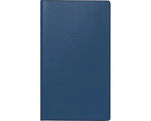 BRUNNEN Taschenkalender Taschenkalender 758 8,7x15,3cm 1 Woche/Seite Kunststoff dunkelblau 202