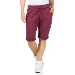 CLEO STYLE Bermudas Sweat Bermuda 1212 Bordo 42-46 rot 42-46
