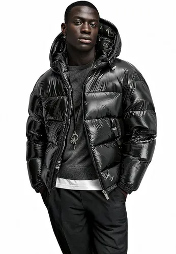 Produktbild REPUBLIX Herren Winterjacke JORDI Pufferjacke mit Kapuze 3XL Schwarz