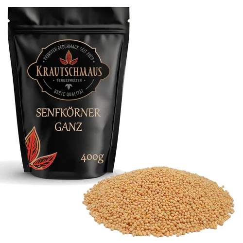 400g Senfkörner Senfsaat Senfsamen Senf Samen ohne Zusatzstoffe Premium