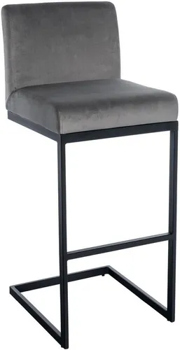 furnicato Barhocker Hopewell Freischwinger Grau 104x43x53 cm