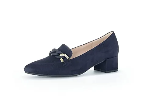 Gabor Damen Klassische Pumps, Frauen Absatzschuhe,hochhackige Schuhe,stoeckelschuhe,Ausgehschuhe,Abendschuhe,Atlantik(Uni/Gold),42.5 EU / 8.5 UK