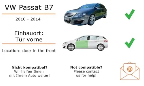 Lautsprecher Boxen Einbaupaket für JBL STAGE1 61F kompatibel mit VW Passat B7 vorne | 2X Tief-Mitteltöner mit integriertem Hochtöner 200W MAX