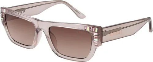Guess Sonnenbrille GU7902 59F 53 Damen - Sonnenbrille für Damen mit 100% UVA & UVB Schutz, stilvollem rechteckigen Design und braunen Verlaufsgläsern – perfekt für den Sommer!
