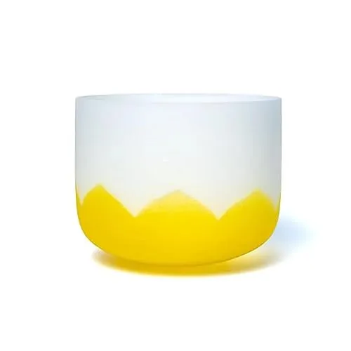 Kristall Klangschale Lotuschakra 3 E-Ton 432Hz - 20cm