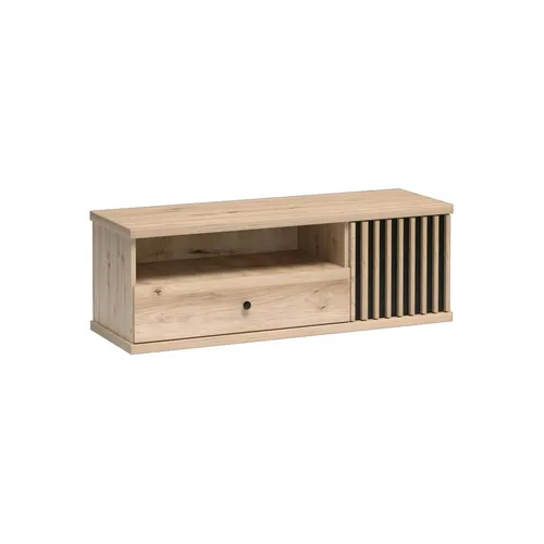 Beautysofa TV-Schrank CAYA C‑7 mit Soft-Close und Metallfüßen - Modernes TV-Lowboard im Loft-Design mit 1 Schublade und 1 Tür. Das CAYA C‑7 bietet eleganten Stauraum für Ihr Zubehör und schließt dank Soft-Close-Technik sanft und leise. Stabil und pflegeleicht für Ihr Wohnzimmer.