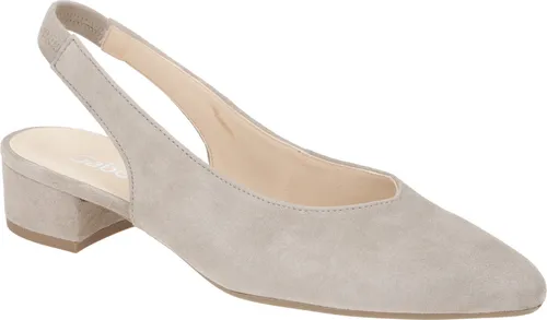 Gabor Damen Slingpumps – Elegante Absatzschuhe für jeden Anlass - Damen-Pumps aus hochwertigem Rauleder und Glattleder, mit bequemem Knöchelriemchen und 3,5 cm Blockabsatz – perfekt für Büro und Abendveranstaltungen.