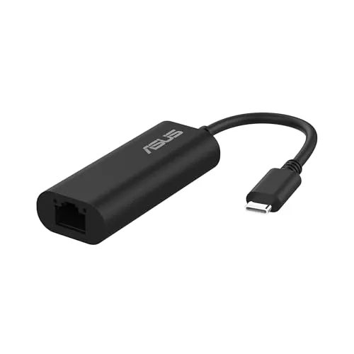 Asus WLAN-Stick USB-C2500 V2 - Powerline Adapter für ultraschnelle 2,5 Gbps Ethernet-Verbindung, ideal für reibungsloses Streaming und verzögerungsfreies Spielen. Kompakt und reisefreundlich, perfekt für unterwegs.