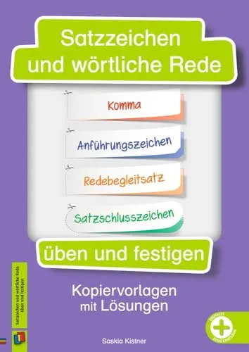 Satzzeichen und wörtliche Rede üben: Kopiervorlagen - Entdecken Sie praktische Kopiervorlagen zur Festigung von Satzzeichen und wörtlicher Rede. Ideal für den Unterricht und zur Unterstützung des Lernprozesses.