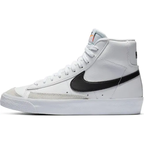 Nike BLAZER 77 Sneaker Kinder - Größe 37 1/2 - Mid-Top-Sneakers im 70er Jahre-Design, aus echtem Leder und Synthetik, mit gepolstertem Schaft und rutschfester Gummi-Außensohle für besten Halt.