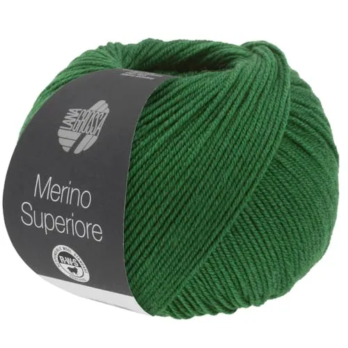 LANA GROSSA Merino Superiore | Pure, extrafeine Merinowolle waschmaschinenfest und filzfrei | Handstrickgarn aus 100% Schurwolle (Merino extrafein) | 50g Wolle zum Stricken & Häkeln | 180m Garn FB43