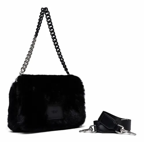 REPLAY Crossbody Bag Umhängetasche Schwarz - Damentaschen, ideale Freizeit- und Partytasche mit verstellbarem Schultergurt und stilvollem Design in Schwarz.