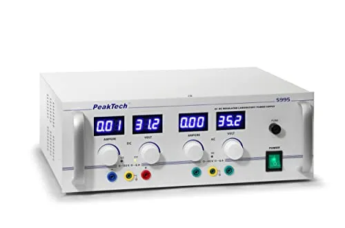 PeakTech P 5995 Labornetzgerät 0-30 V/0-6 A - Labor-Stromversorgung mit stabiler AC/DC-Ausgabe, ideal für präzise Anwendungen, hergestellt in Deutschland.